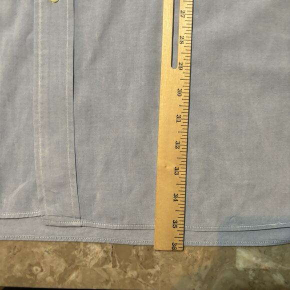 Gitman Bros Rochester Shirt Mens 19 36 Pinpoint Cotton Oxford Long Sleeve - Picture 7 of 12